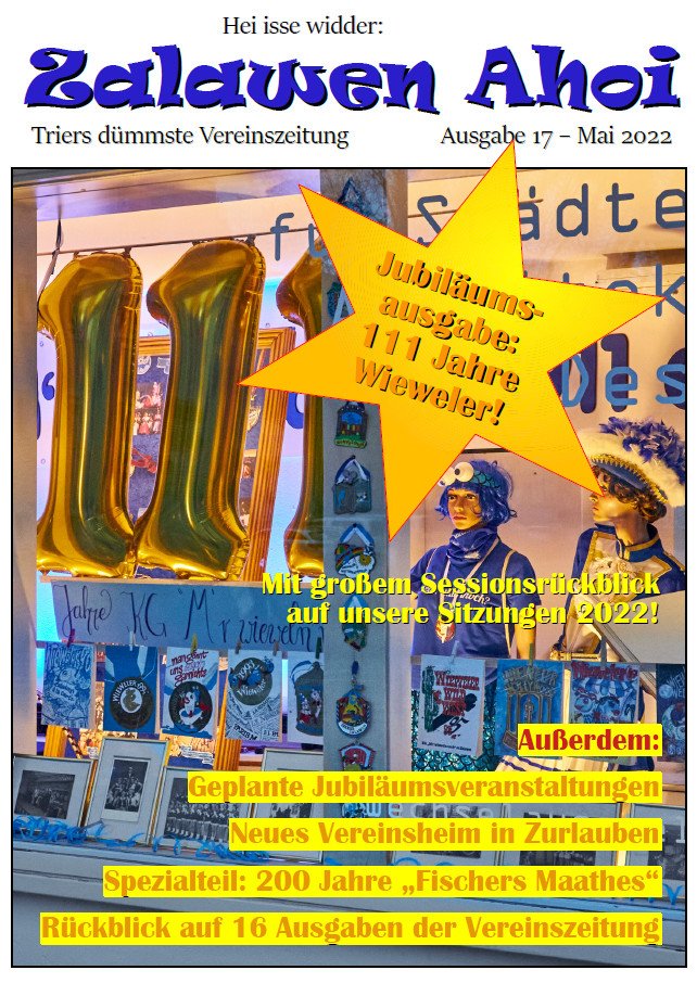 Titelseite der „Zalawen Ahoi!“ Nummer 17
